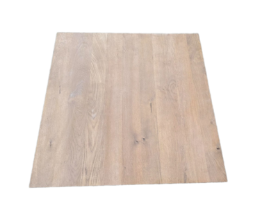 🪵 Vierkante Salontafel - Massief Hout - Grey Wash