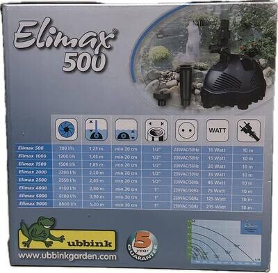⛲ Ubbink Elimax 500 Fonteinpomp – 700 l/u