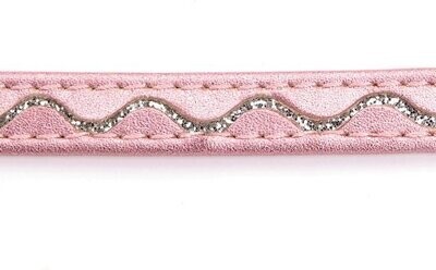 🐱 Kattenhalsbandje Glitter Golf met Bel – Roze ✨