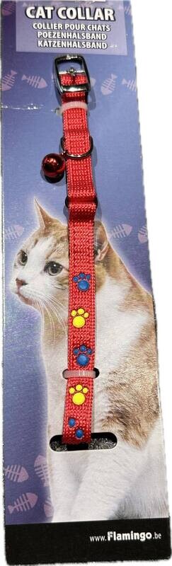 Flamingo Kattenhalsband met Pootmotief