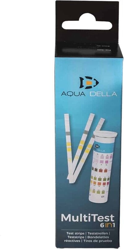 🐠 Aqua Della WaterTestStrips 6 in 1 – Aquariummeter – 50 stuks