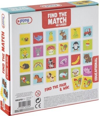 🃏 Grafix Find The Match – Dieren Thema | Memoryspel voor Peuters &amp; Kleuters 🐘🦁✨