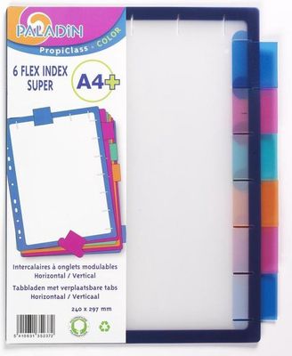 Paladin tabbladen 6 stuks A4