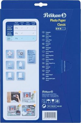 📸 Pelikan Fotopapier Classic – Glanzend A4 (20 vel)