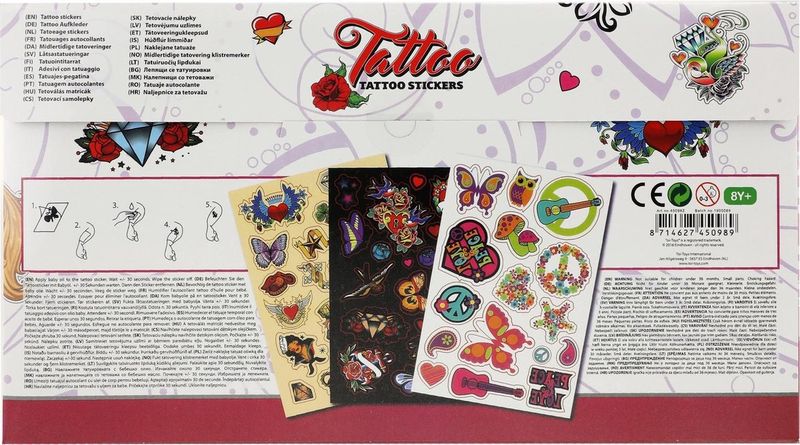 🌟 Glow in the Dark Tattoostickers – Laat je Stralen in het Donker! ✨