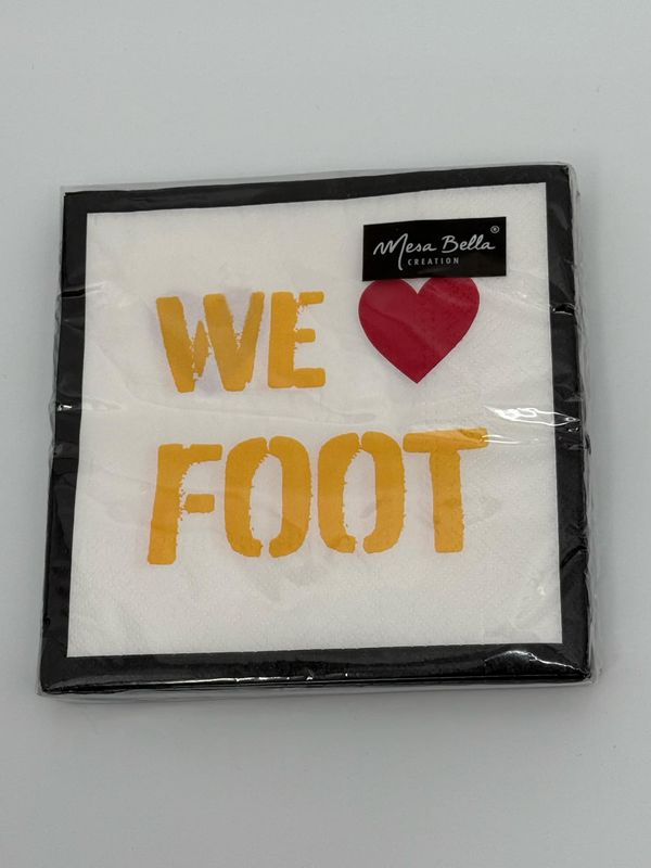 servietten in papier we love foot belgie 20 st