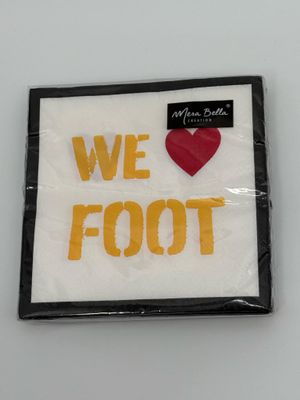 servietten in papier we love foot belgie 20 st