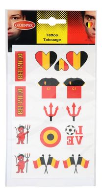 🎉 Belgium Football Tattoos – Red Devils Temporary ⚽🇧🇪✨