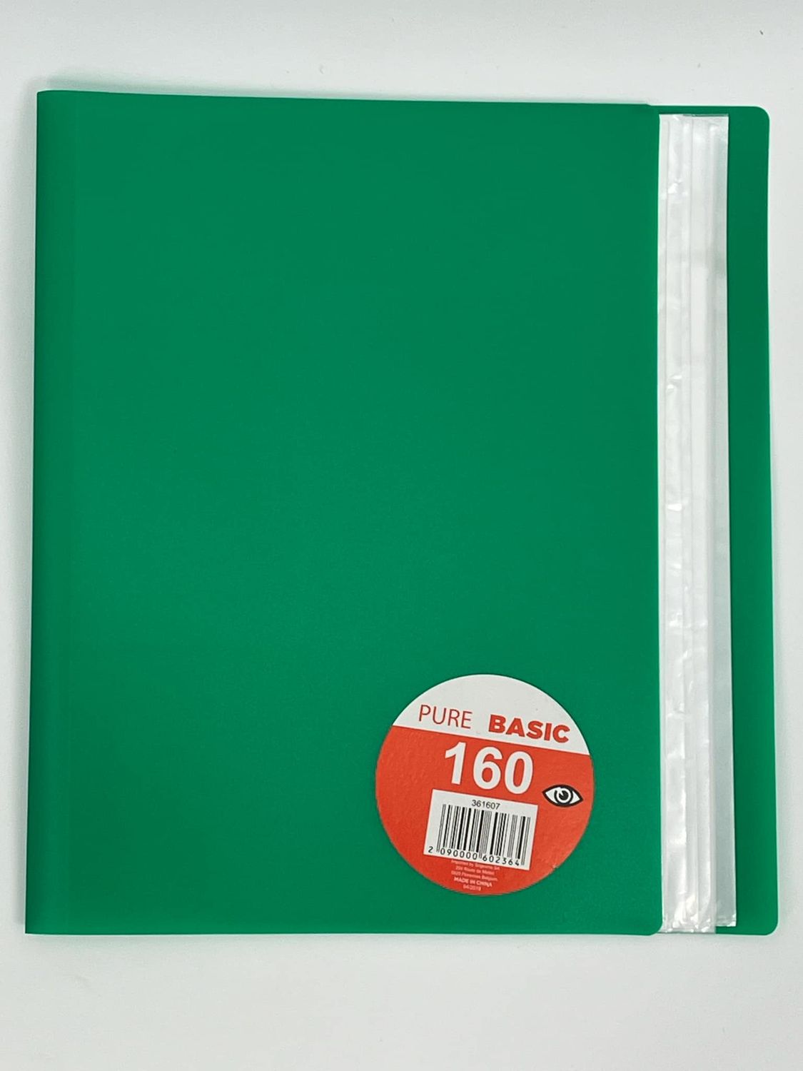 Presentatiemap 160 insteekhoezen groen A4