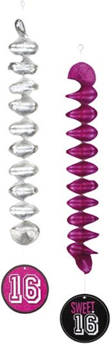 Sweet 16decoratie spiralen