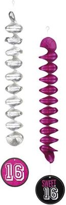 Sweet 16decoratie spiralen
