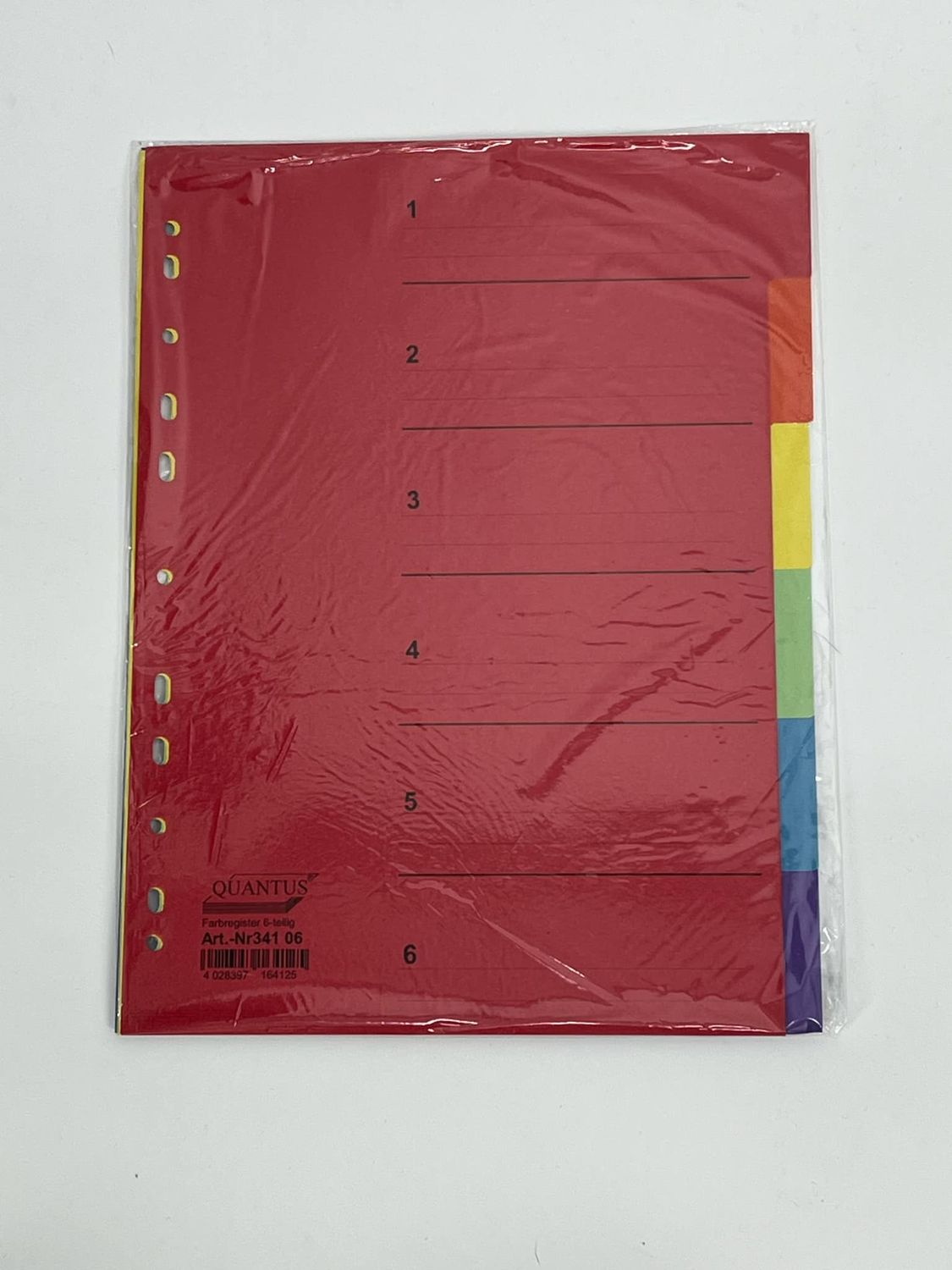 🗂️ Quantus Cardboard Dividers 6 pieces A4 ✨