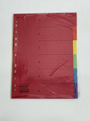 Tabbladen karton 6 stuks A4 formaat