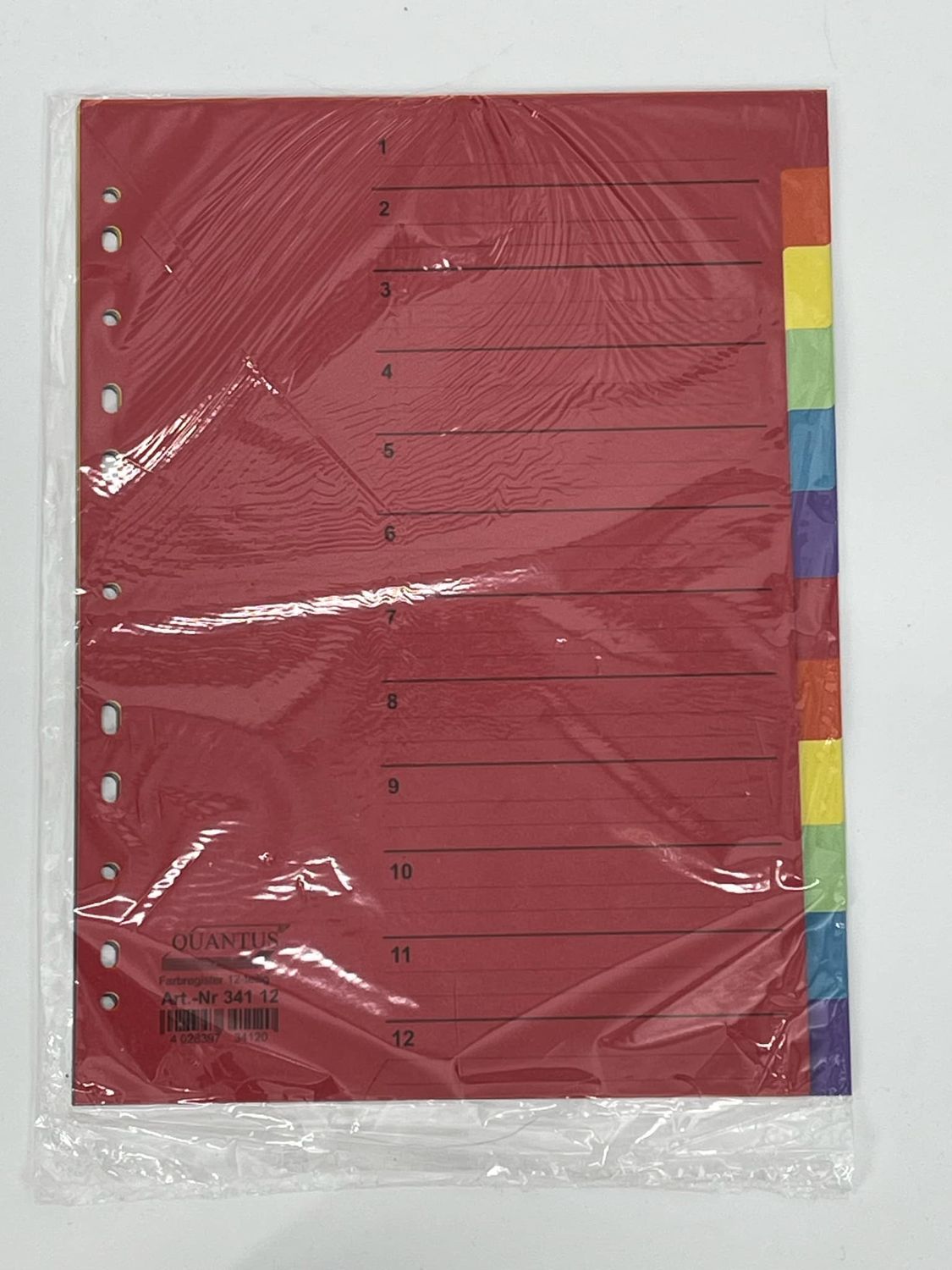 Tabbladen 12 stuks A4 in karton