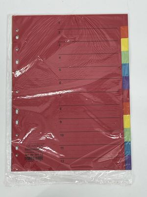 🗂️ Quantus Cardboard Dividers 12 pieces A4 ✨