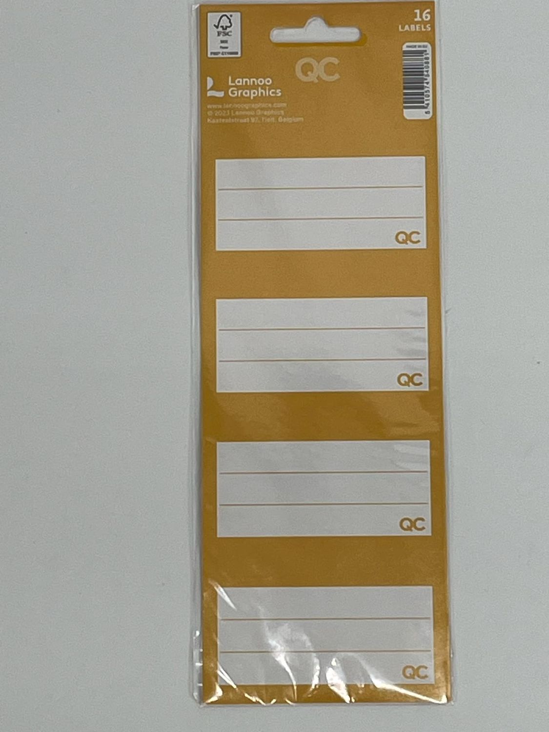 schooletiketten of labels zelfklevend per 20