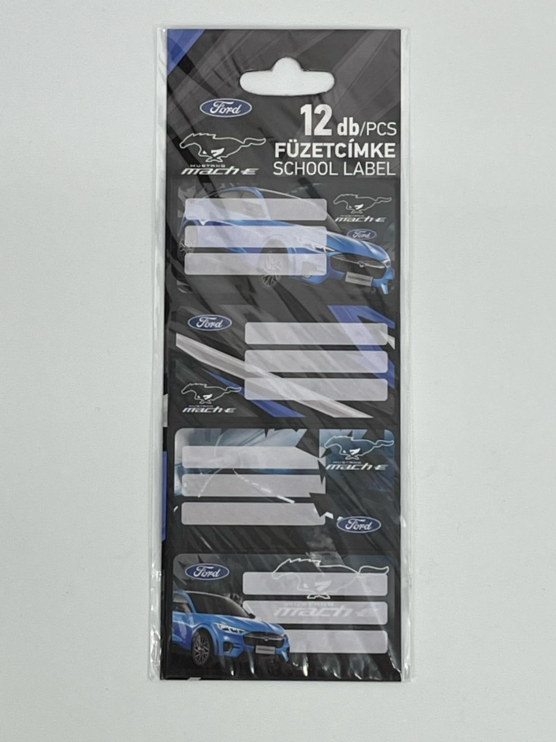 Schooletiketten mustang zelfklevend 12 stuks