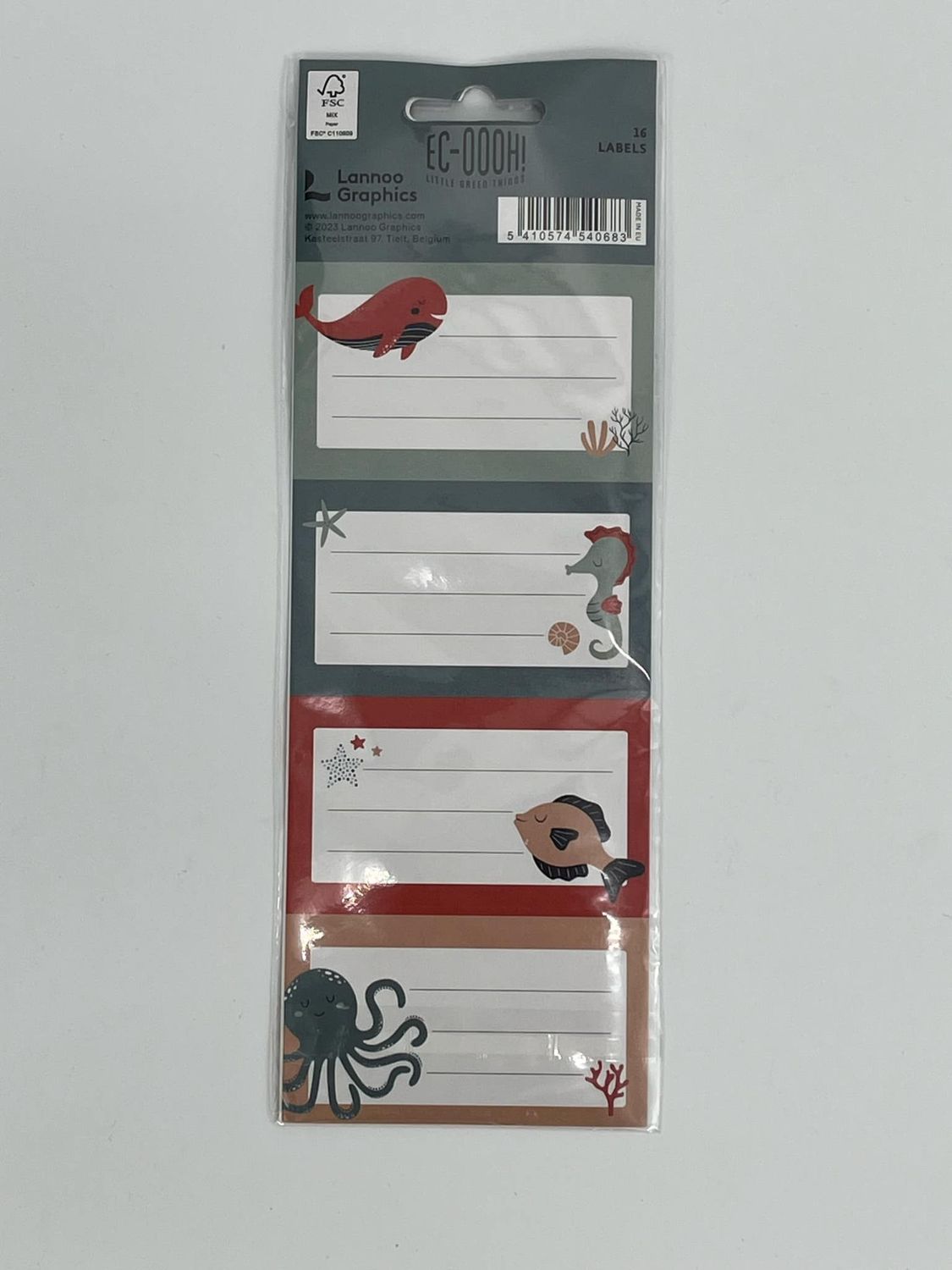 Schooletiketten zelfklevend 16 stuks