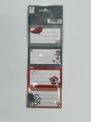 Schooletiketten zelfklevend 16 stuks