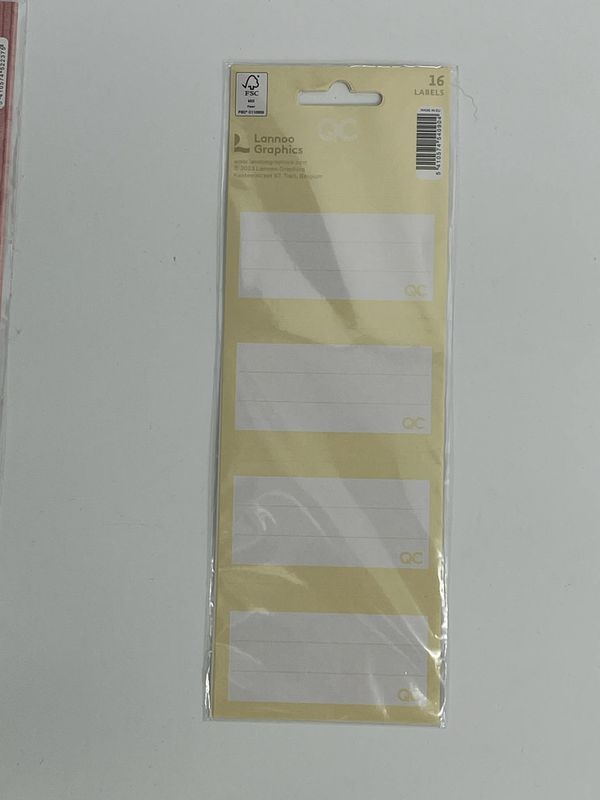 Schooletiketten zelfklevend 16 stuks
