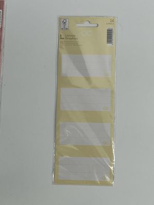 Schooletiketten zelfklevend 16 stuks