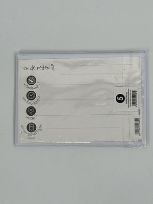 🎉 Uitnodigingen Feestje – Set van 5 Kaartjes met Enveloppen ✨