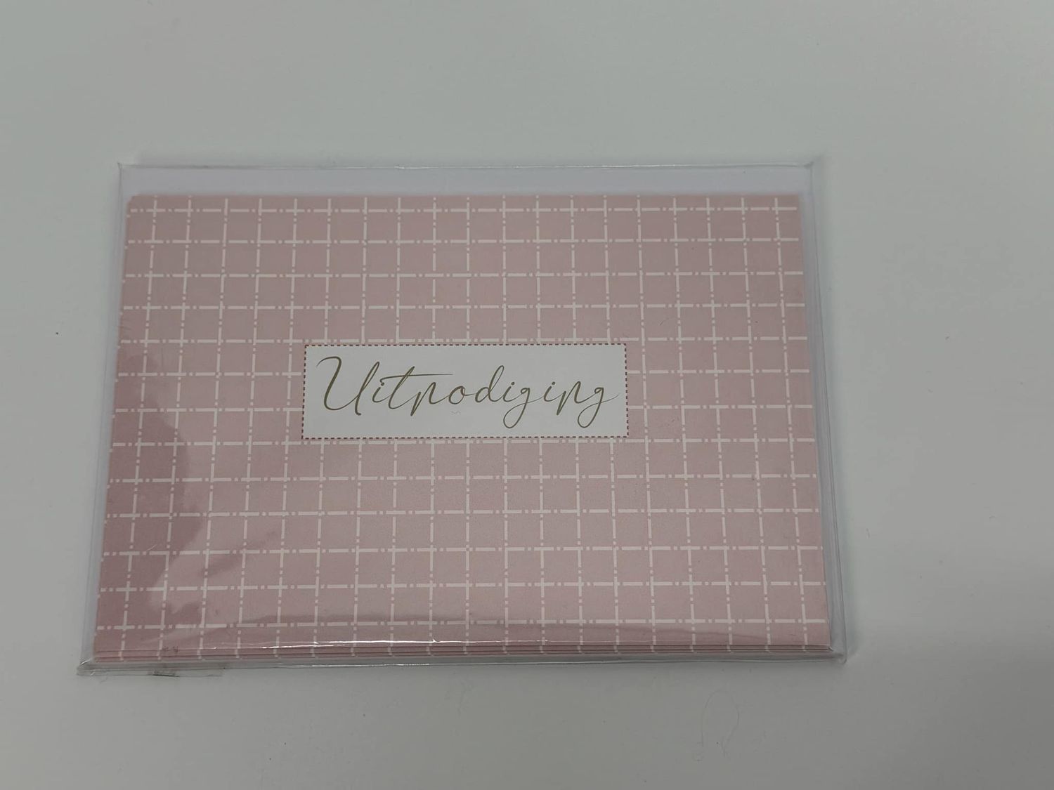 uitnodigingskaartjes met omslag 5 stuks