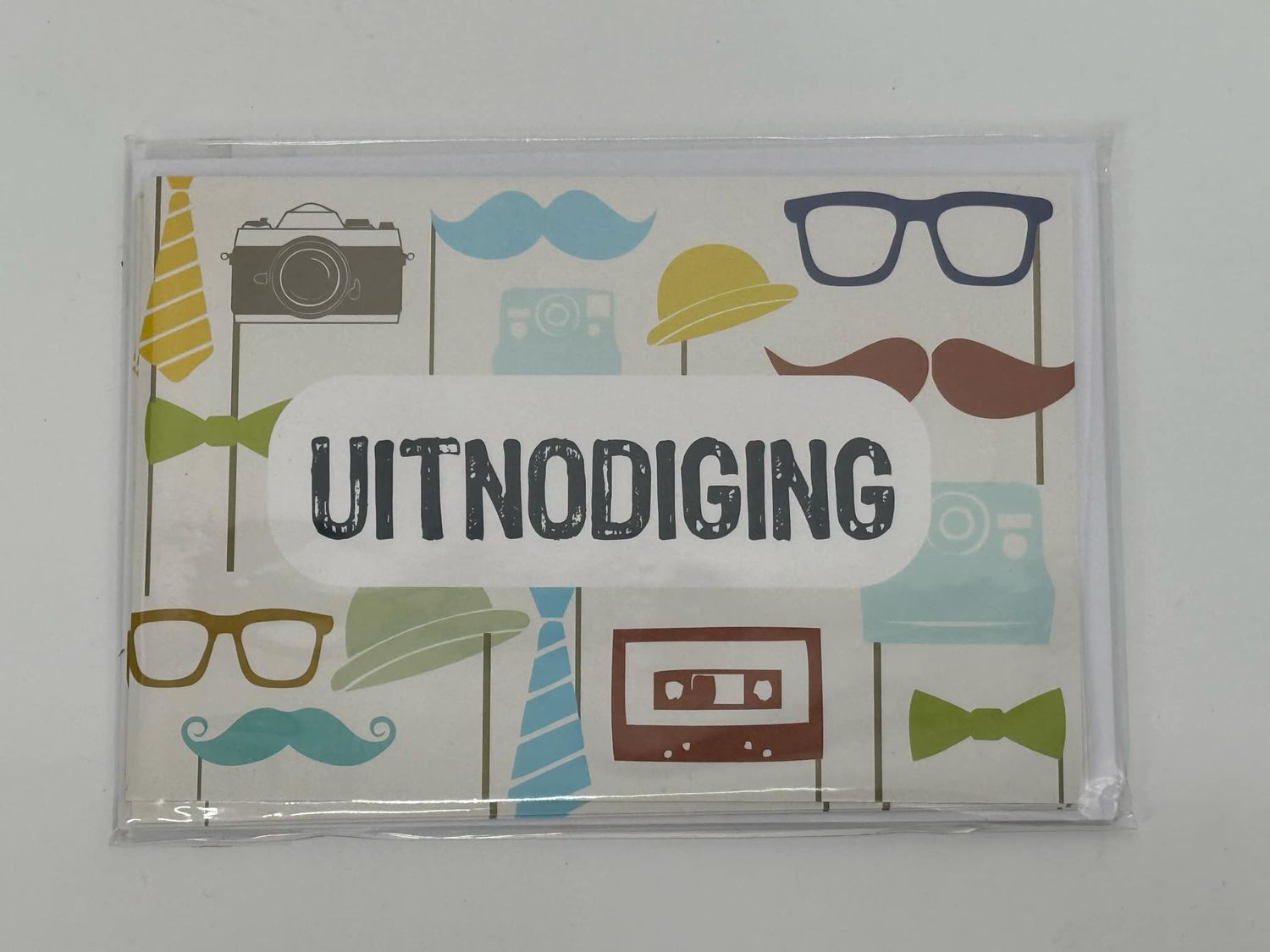 Uitnodigingskaartjes voor feestje 5 stuks met omslag