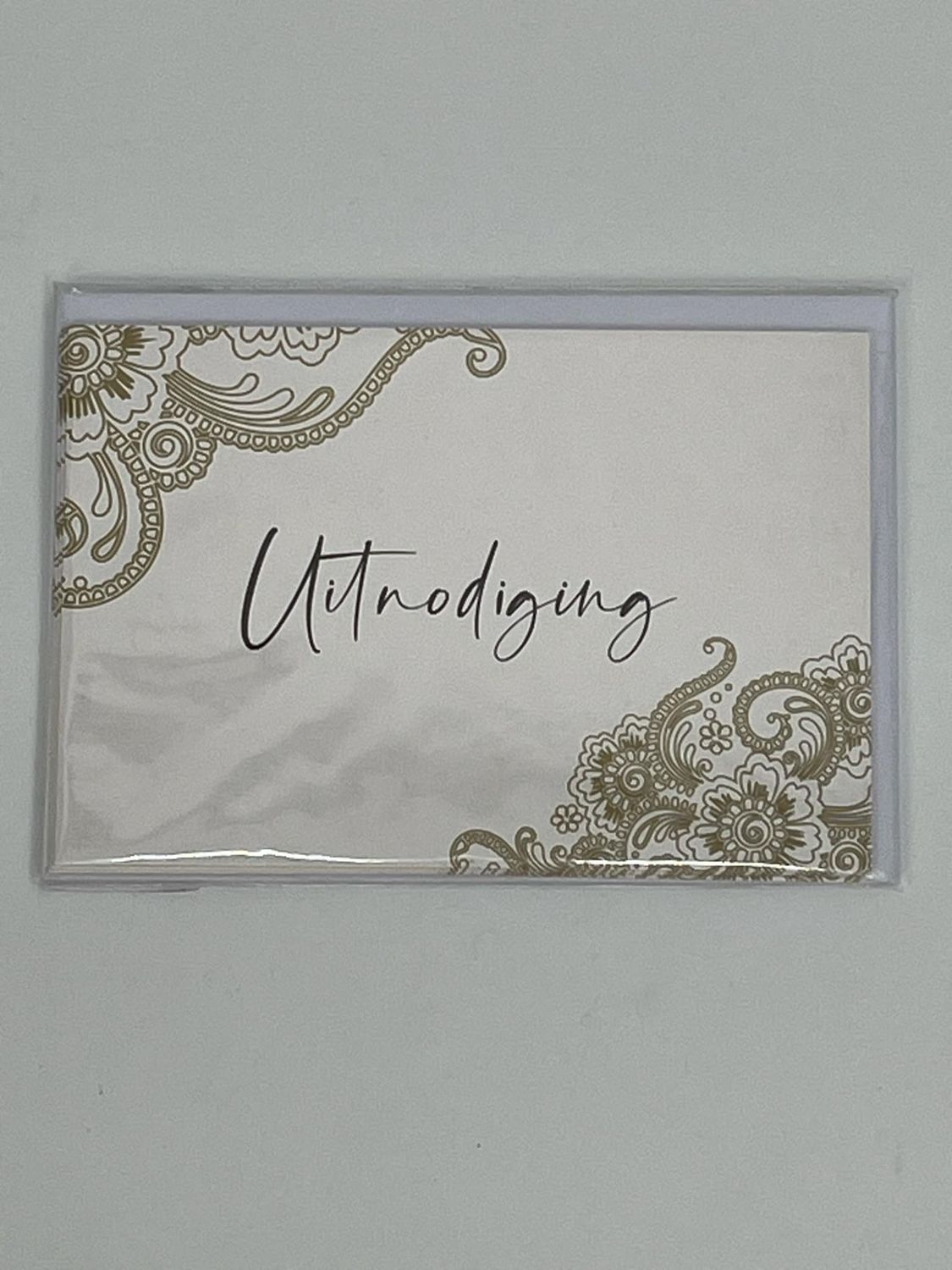 Uitnodigingskaartjes met omslag 5 stuks