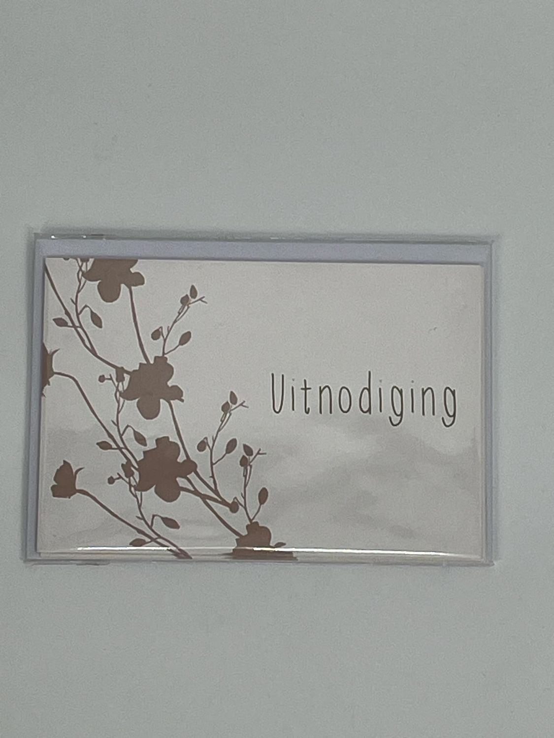 Uitnodigingskaartjes met omslag 5 stuks