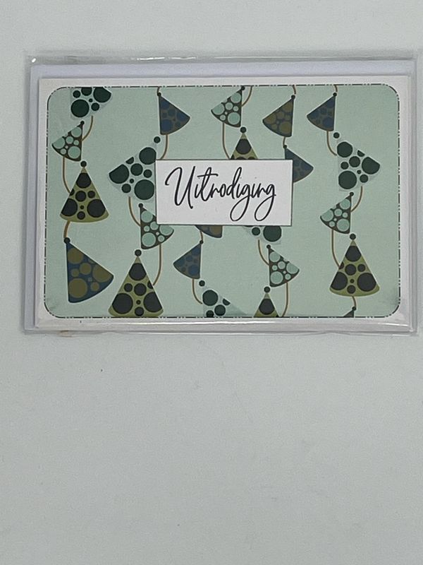 Uitnodigingskaartjes met omslag 5 stuks