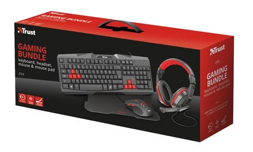 🎮 Trust Ziva 4-in-1 Gaming Bundle (Frans Azerty)
