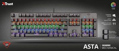 ⌨️ Trust GXT 865 Asta Mechanisch Gaming Toetsenbord