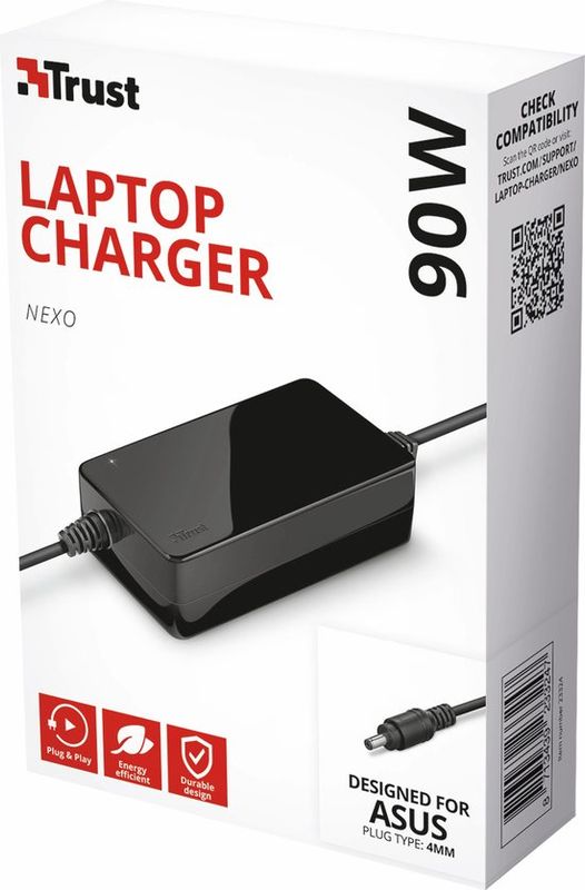 🔌 Trust Nexo 90W Laptop Adapter - Asus (4mm)