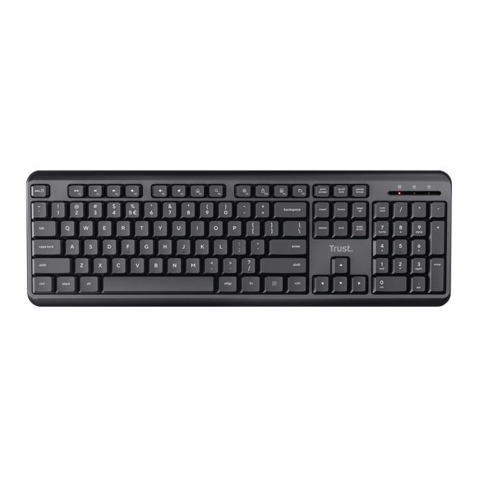 Ody Compact Wireless Keyboard  AZERTY  with Silent Membrane, Black