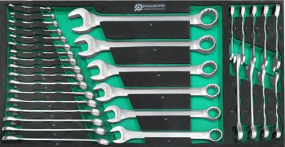 🛠️ Stahlgruppe SG36 Gereedschapswagen – 307-delig – Houten Werkblad