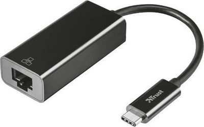 🌐 Trust USB-C naar Netwerk Adapter