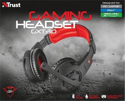 🎧 Trust GXT 310 Radius Gaming Headset - Black/Red