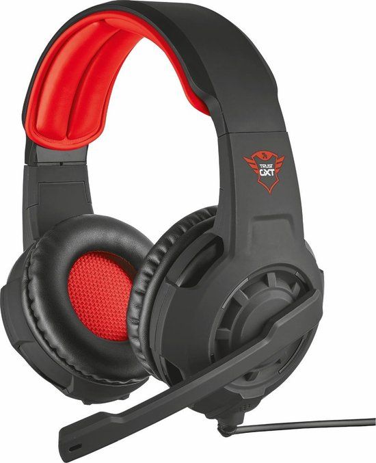 🎧 Trust GXT 310 Radius Gaming Headset - Zwart/Rood