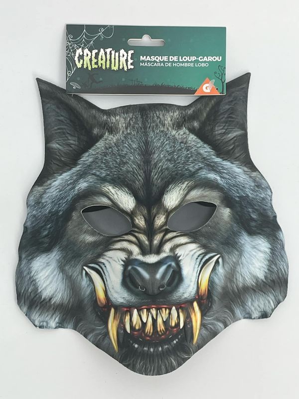werwolf-mask 25 cm x 25 cm plasti