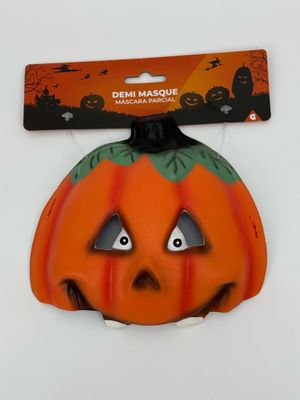 Halfmasker pompoen halloeen, carnaval