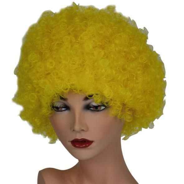 🎉 Yellow Curly Wig – Bright Yellow Party Wig | Voluminous &amp; Energetic ✨