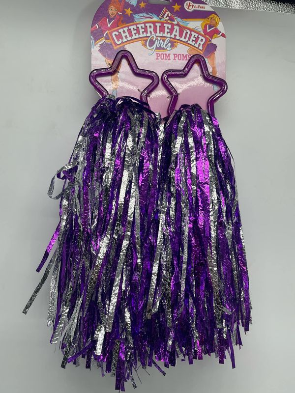 🎀 Princess Pom-Pom on Card – Cheerleader Accessory ✨