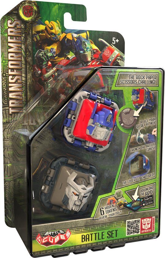 Transformers Battle Cube - Optimus Prime VS Scourge - Battle Fidget Se