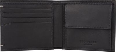 👛Ted Baker Harrvee Portemonnee Leer – Compacte Billfold 11 cm Zwart 🖤✨