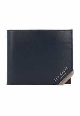 👛Ted Baker Kornerr Portemonnee Leer – Navy Blauw 11 cm | Stijlvol &amp; Compact 🖤✨