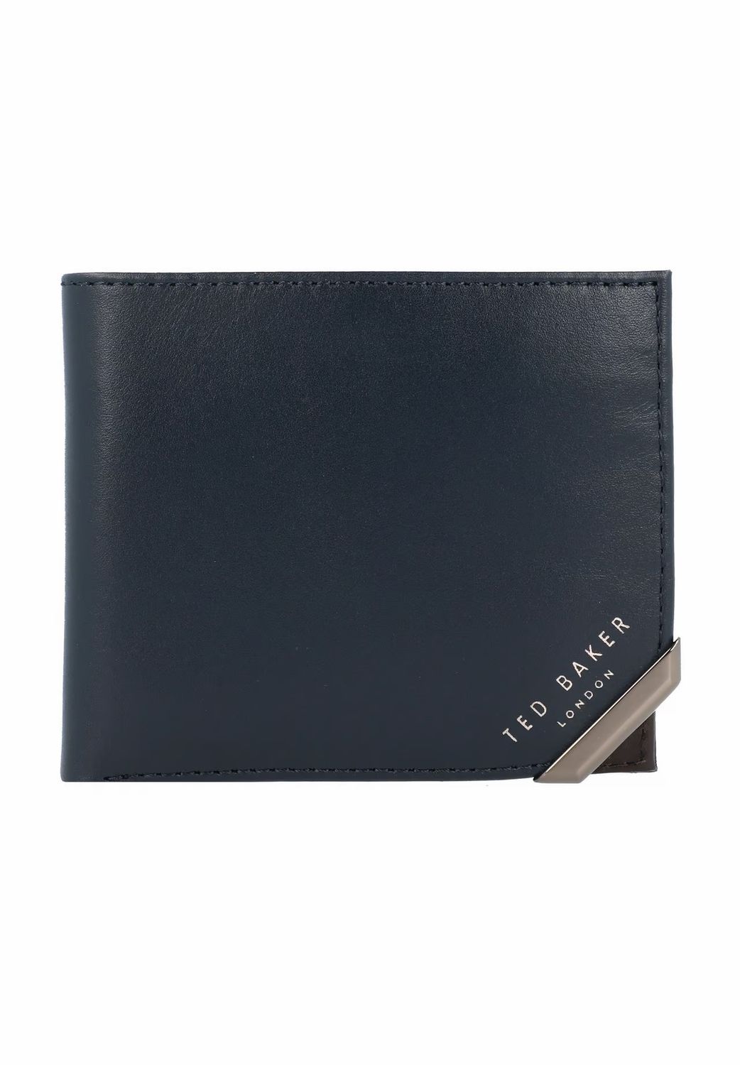 Ted Baker Kornerr portemonnee leerin Navy 11 cm