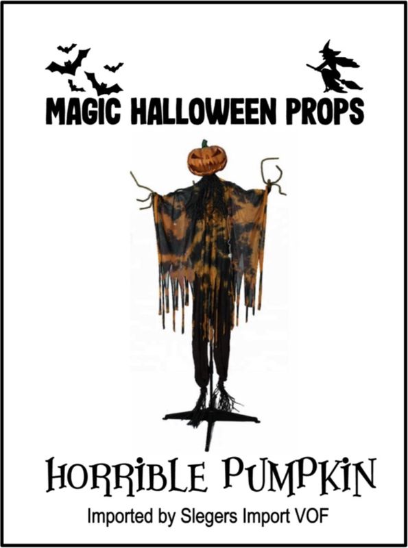 🎃 Levensgrote Bewegende Schreeuwende Halloween Pompoenpop – 196 cm 👻✨