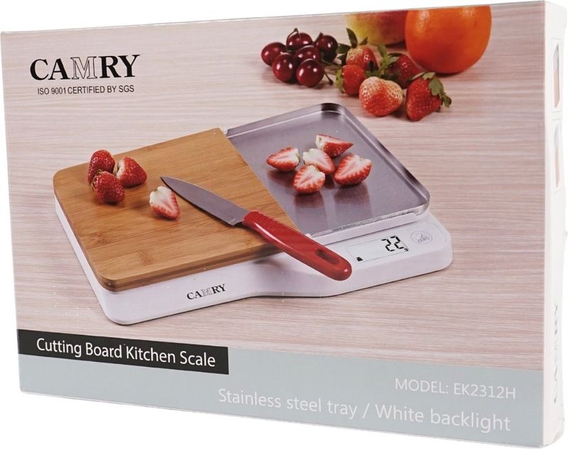 ⚖️🔪 Camry Kitchen Scale with Cutting Board