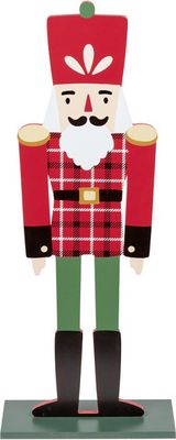 🎄 Nutcracker statue red green wood